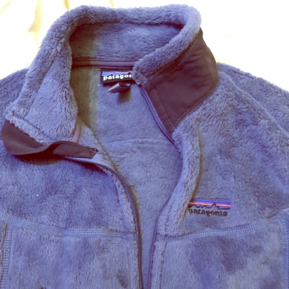 Patagonia purple zip-up fleece size S